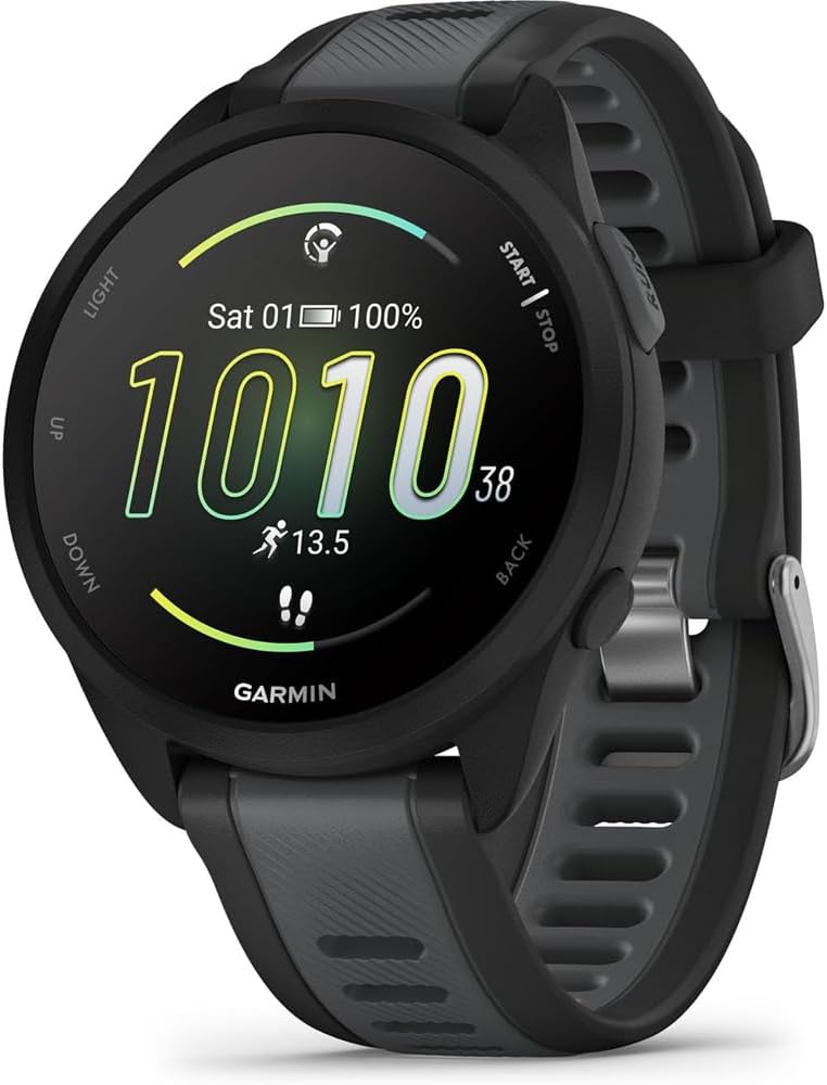 Ceas multisport / smartwatch Garmin Forerunner 165 Music, Black