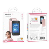 Telefon mobil pentru copii Hoco Y102, card Nano 2G, 2,8" 800mAh, cu camera - Roz - NotebookGsm
