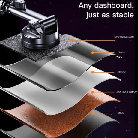 Suport Yesido (C158), for Windshield, Dashboard, Air Vent, Negru