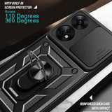 Husa de protectie Techsuit CamShield Series compatibil cu Oppo A98 5G, Negru