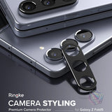 Folie de protectie Ringke Camera Styling compatibil cu Samsung Galaxy Z Fold5, Negru
