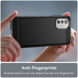 Husa de protectie Techsuit Carbon Silicone compatibil cu Nokia G42, Negru