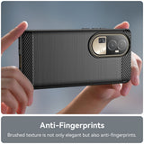 Husa de protectie Techsuit Carbon Silicone compatibil cu Oppo Reno10 / Reno10 Pro, Negru