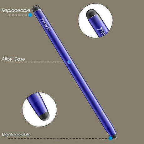 Stylus Yesido Stylus Pen (ST01), Aluminum Alloy, Android, iOS, Microsoft, Albastru