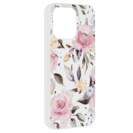 Husa de protectie Techsuit Marble Series compatibil cu iPhone 15 Pro Max, Chloe White