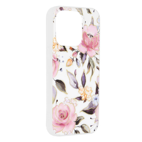Husa de protectie Techsuit Marble Series compatibil cu iPhone 15 Pro, Chloe White