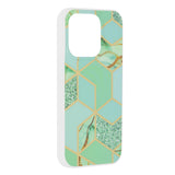 Husa de protectie Techsuit Marble Series compatibil cu iPhone 15 Pro, Verde Hex