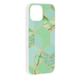Husa de protectie Techsuit Marble Series compatibil cu iPhone 15, Verde Hex