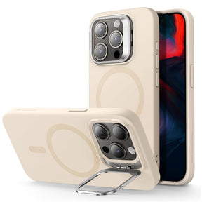 Husa de protectie ESR Cloud Soft HaloLock Kickstand compatibil cu iPhone 15 Pro, Light Tan