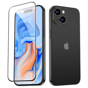 Folie de protectie ESR Tempered Glass compatibil cu iPhone 15, Negru