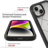 Folie de protectie Techsuit Defense360 Pro + compatibil cu iPhone 15 Plus, Negru