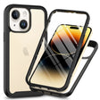 Folie de protectie Techsuit Defense360 Pro + compatibil cu iPhone 15 Plus, Negru