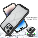 Folie de protectie Techsuit Defense360 Pro + compatibil cu iPhone 15 Pro, Negru