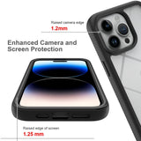 Folie de protectie Techsuit Defense360 Pro + compatibil cu iPhone 15 Pro, Negru