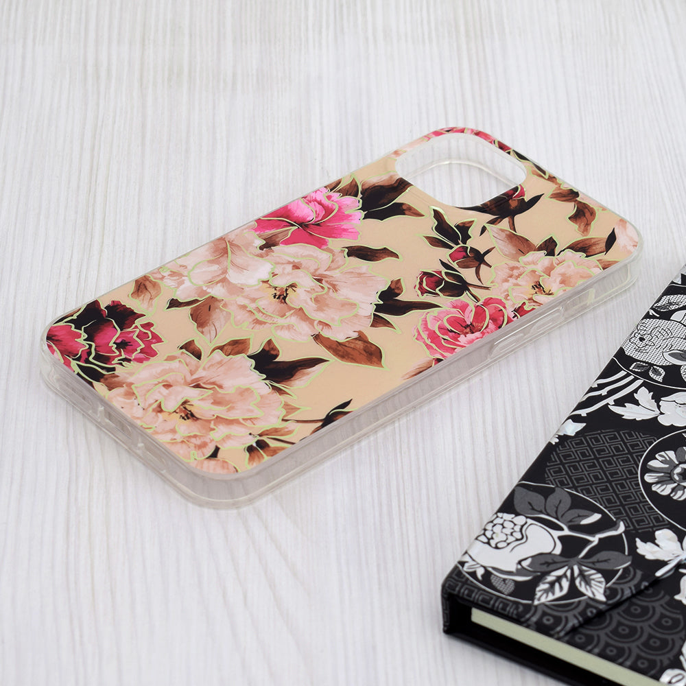 Husa de protectie Techsuit Marble Series compatibil cu iPhone 15 Plus, Mary Berry Nude