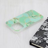 Husa de protectie Techsuit Marble Series compatibil cu iPhone 15 Pro, Verde Hex