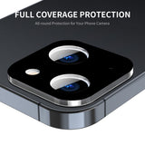 Folie de protectie Techsuit Full Camera Glass compatibil cu iPhone 15 / iPhone 15 Plus, Negru