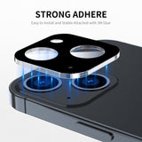 Folie de protectie Techsuit Full Camera Glass compatibil cu iPhone 15 / iPhone 15 Plus, Negru