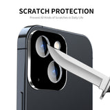 Folie de protectie Techsuit Full Camera Glass compatibil cu iPhone 15 / iPhone 15 Plus, Negru