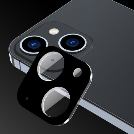 Folie de protectie Techsuit Full Camera Glass compatibil cu iPhone 15 / iPhone 15 Plus, Negru