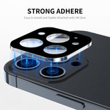 Folie de protectie Techsuit Full Camera Glass compatibil cu iPhone 15 Pro / iPhone 15 Pro Max, Negru