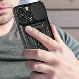 Husa de protectie Techsuit CamShield Series compatibil cu iPhone 15, Negru