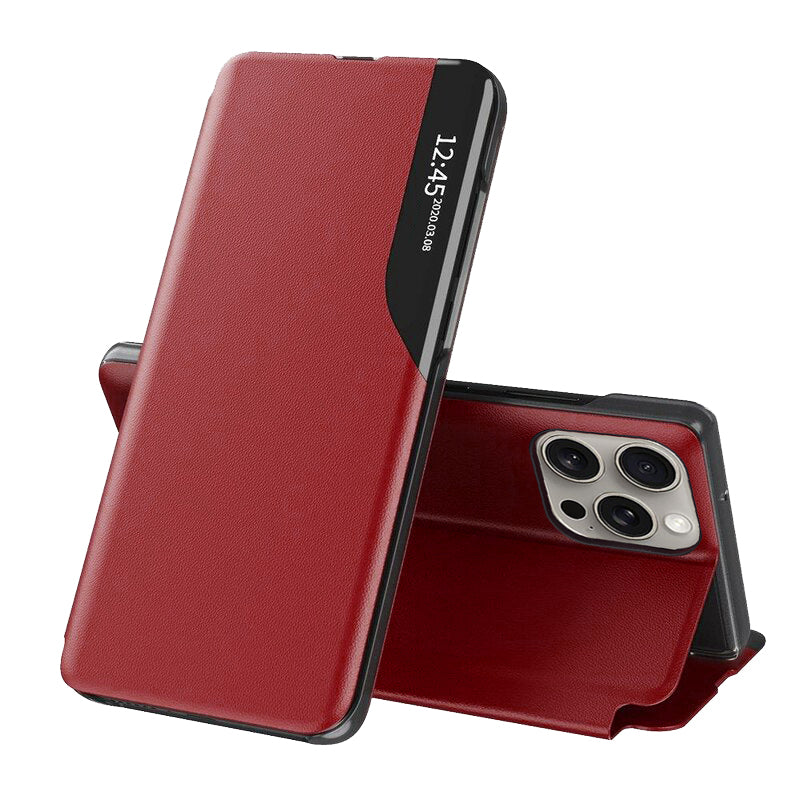 Husa de protectie Techsuit eFold Series compatibil cu iPhone 15 Pro Max, Rosu