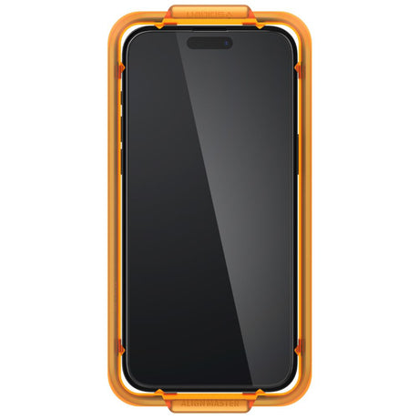 Folie de protectie Spigen (set de 2) Glas.tR Align Master (AGL06906) compatibil cu iPhone 15, Negru