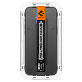 Folie de protectie Spigen Glas.tR EZ-FIT (AGL06908) compatibil cu iPhone 15, Negru