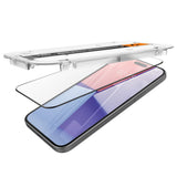 Folie de protectie Spigen Glas.tR EZ-FIT (AGL06908) compatibil cu iPhone 15, Negru