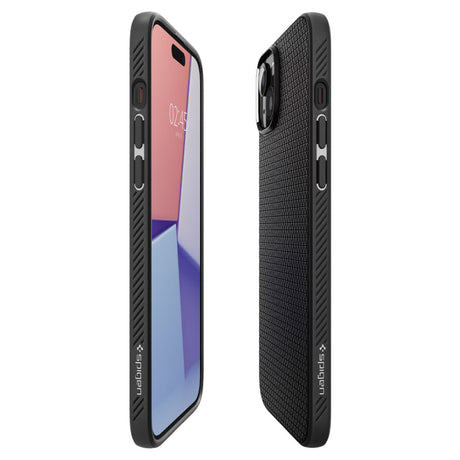 Husa pentru iPhone 15 - Spigen Liquid Air (ACS06790) - Matte Black