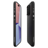 Husa de protectie Spigen Liquid Air (ACS06704) compatibil cu iPhone 15 Pro, Negru Mat