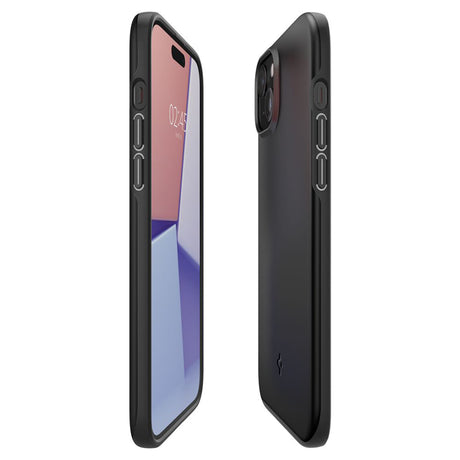 Husa de protectie Spigen Thin Fit (ACS06776) compatibil cu iPhone 15, Negru