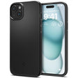 Husa de protectie Spigen Thin Fit (ACS06776) compatibil cu iPhone 15, Negru