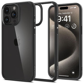 Husa de protectie Spigen Ultra Hybrid (ACS06570) compatibil cu iPhone 15 Pro Max, Negru Mat