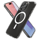 Husa de protectie Spigen Ultra Hybrid MagSafe (ACS06715) compatibil cu iPhone 15 Pro, Alb