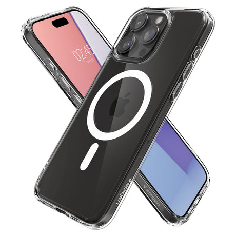 Husa de protectie Spigen Ultra Hybrid MagSafe (ACS06715) compatibil cu iPhone 15 Pro, Alb
