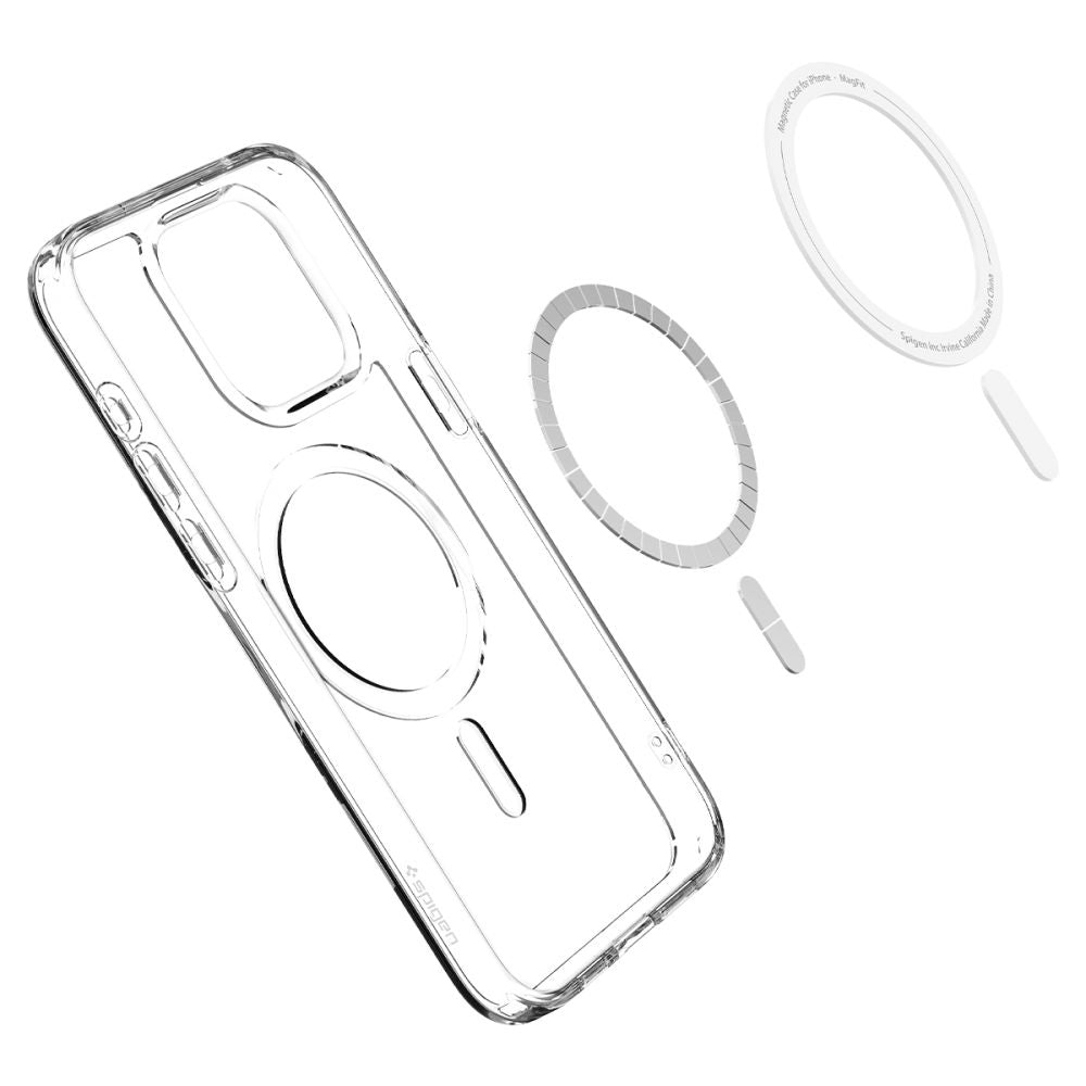 Husa de protectie Spigen Ultra Hybrid MagSafe (ACS06715) compatibil cu iPhone 15 Pro, Alb
