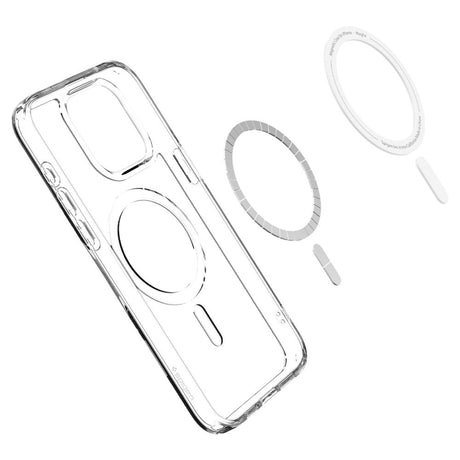 Husa de protectie Spigen Ultra Hybrid MagSafe (ACS06715) compatibil cu iPhone 15 Pro, Alb
