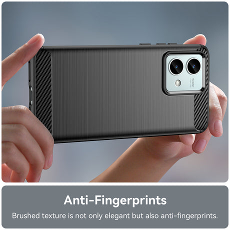 Husa de protectie Techsuit Carbon Silicone compatibil cu Motorola Moto G84, Negru