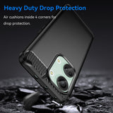 Husa de protectie Techsuit Carbon Silicone compatibil cu OnePlus Nord 3, Negru