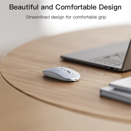 Mouse Yesido (KB15), 800/1200/1600DPI, 2.4G, Argintiu