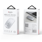 Mouse Yesido (KB15), 800/1200/1600DPI, 2.4G, Argintiu