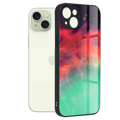 Husa de protectie Techsuit Glaze Series compatibil cu iPhone 15 Plus, Fiery Ocean