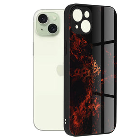 Husa de protectie Techsuit Glaze Series compatibil cu iPhone 15 Plus, Rosu Nebula