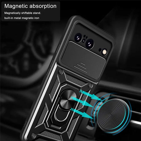 Husa de protectie Techsuit CamShield Series compatibil cu Google Pixel 8, Negru