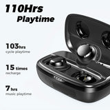 Tribit Wireless Earbuds vezeték nélküli fülhallgató,Bluetooth 5.3, 110H, IPX8, Black