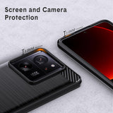 Husa de protectie Techsuit Carbon Silicone compatibil cu Xiaomi 13T / 13T Pro, Negru