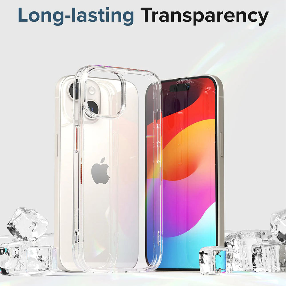 Husa de protectie Ringke Fusion compatibil cu iPhone 15, Transparent