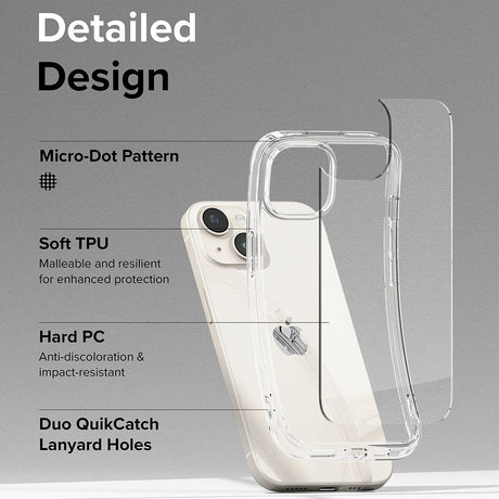 Husa de protectie Ringke Fusion compatibil cu iPhone 15, Transparent